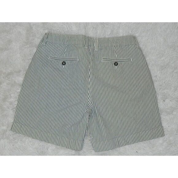 Borden Shorts Chino Blue‎  White Pinstriped  Pockets Women's Shorts Size US 8 - Picture 2 of 5